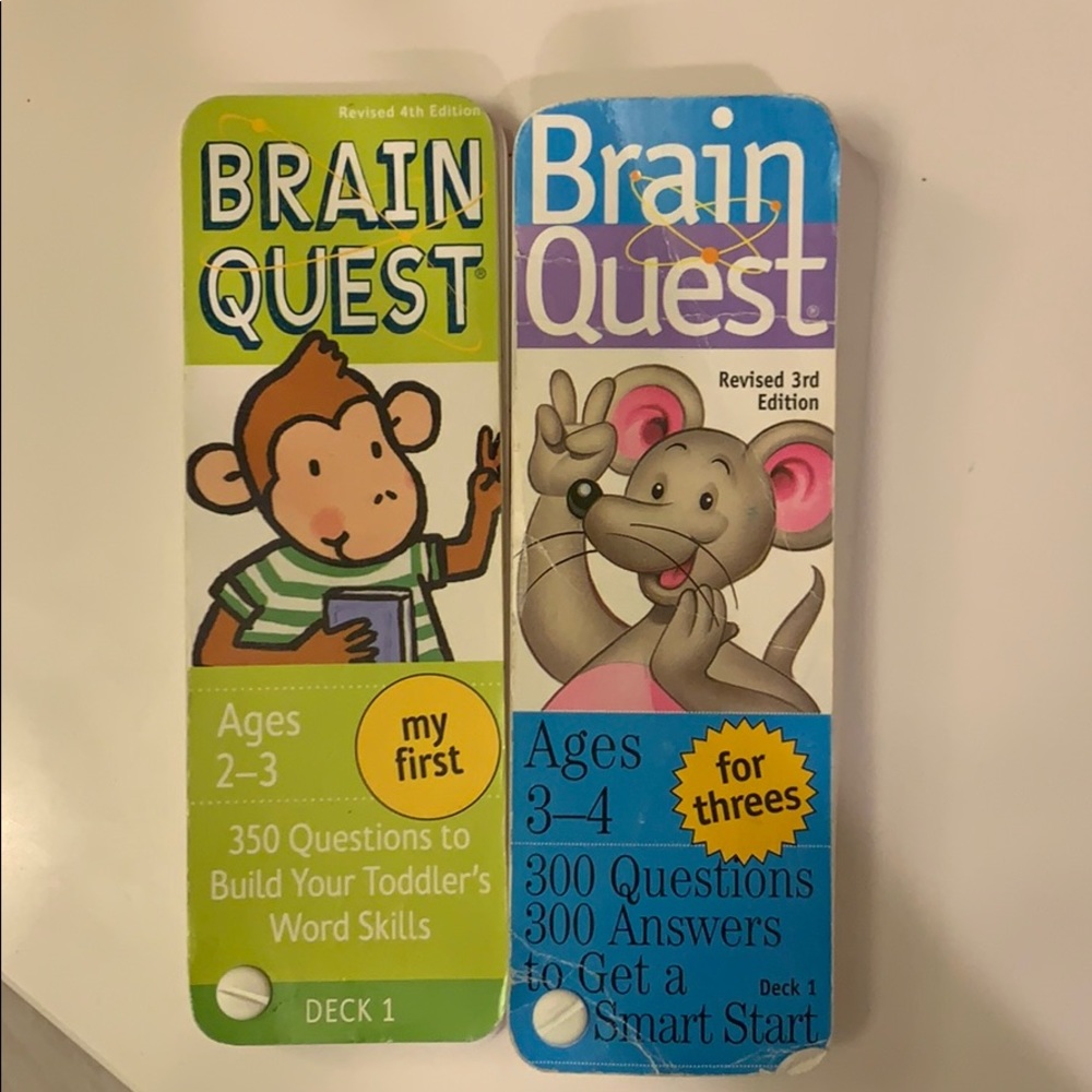 Brain Quest for ages 2-3 & 3-4